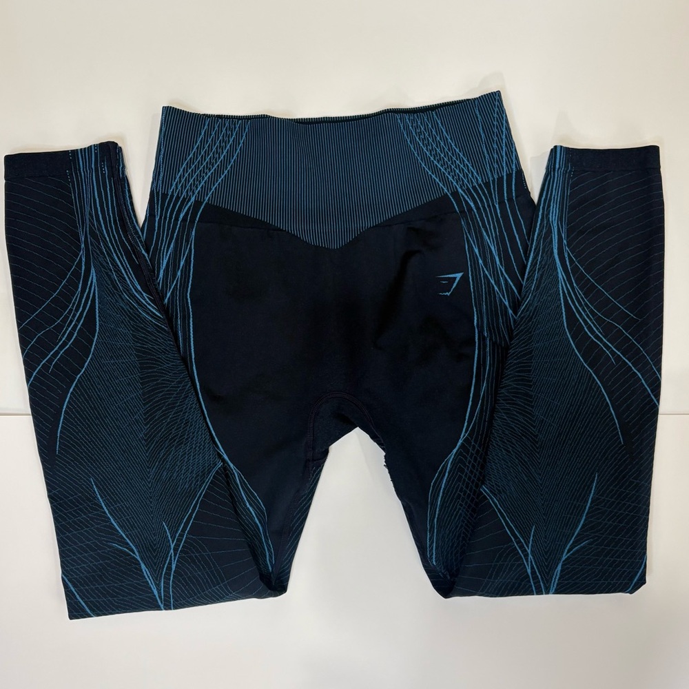 Gymshark x Analis large seamless blue leggings